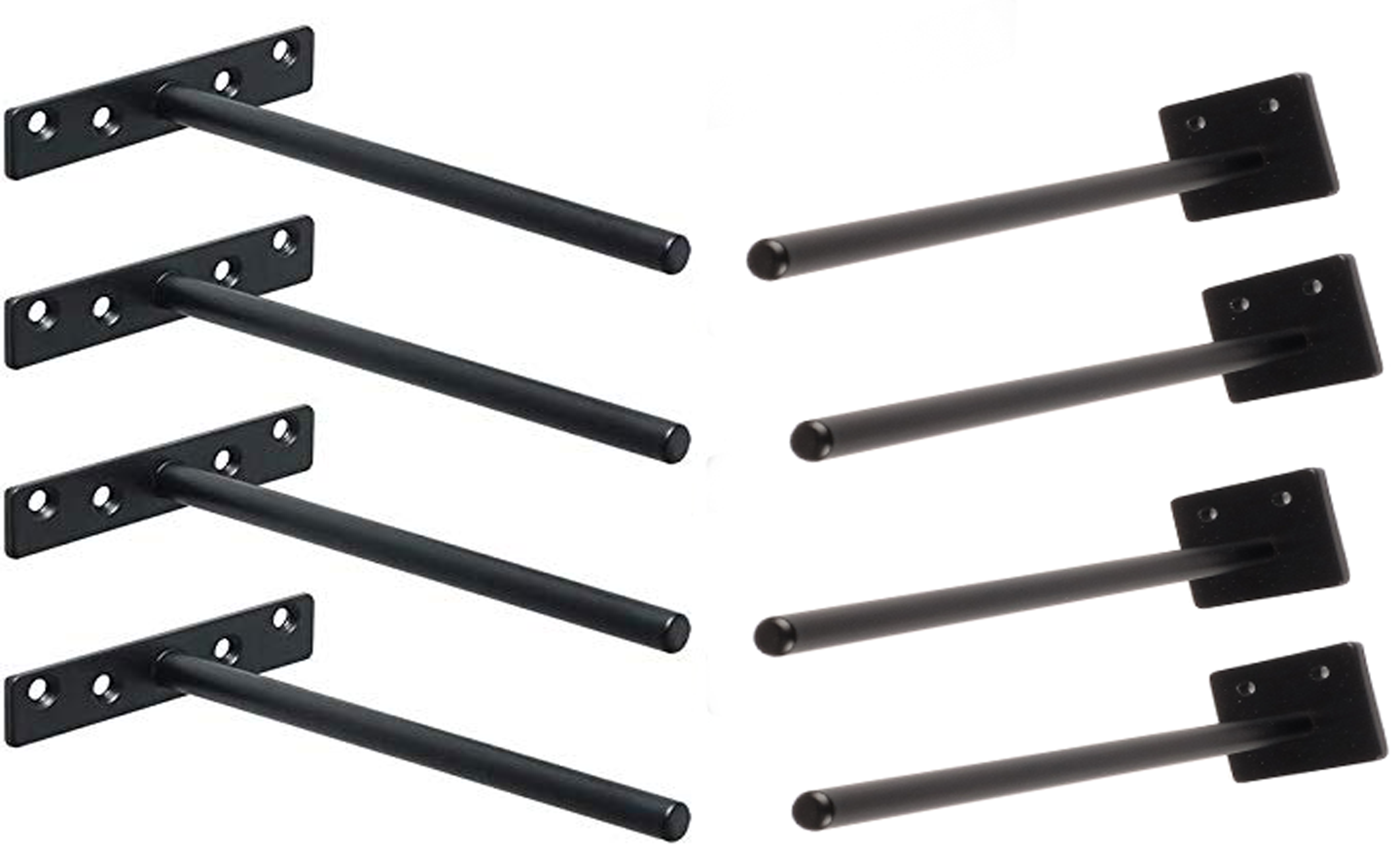 Sturdy Metal Shelving Brackets Hidden Floating Wall Structure for Wood Shelf Support