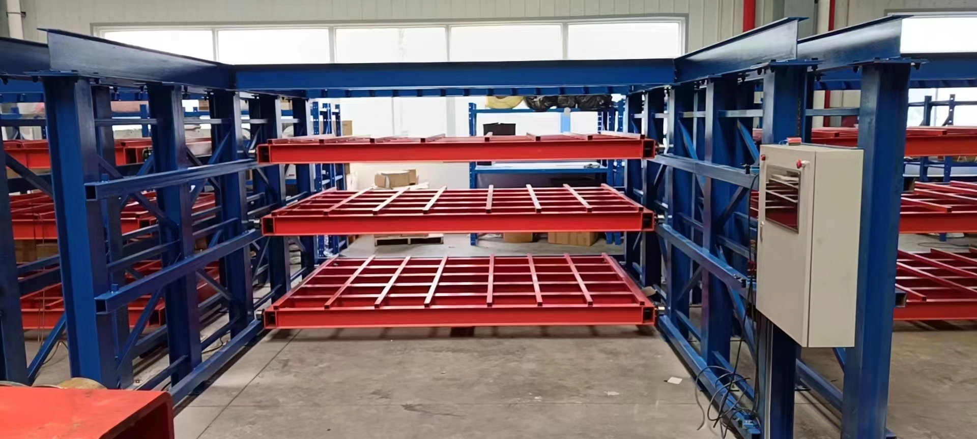 Drawer Racking 6 Layers Heavy Duty Rack System Steel Pallet Racking For Warehouse