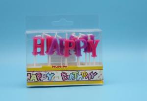 Wholesale Happy Birthday Letter Shaped Candles For Birthday Cakes With Custom Logo from china suppliers
