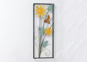 Wholesale Hotel Black Frame Flowers Classical Metal Wall Art Decor from china suppliers