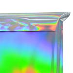 Colorful Laser Self Sealing Aluminum Foil Envelopes Holographic Adhesive Courier