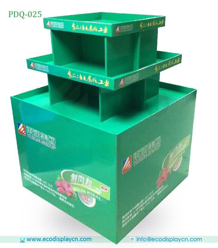 Point Of Purchase Folding Corrugated Cardboard Pallet Display For Supermarket