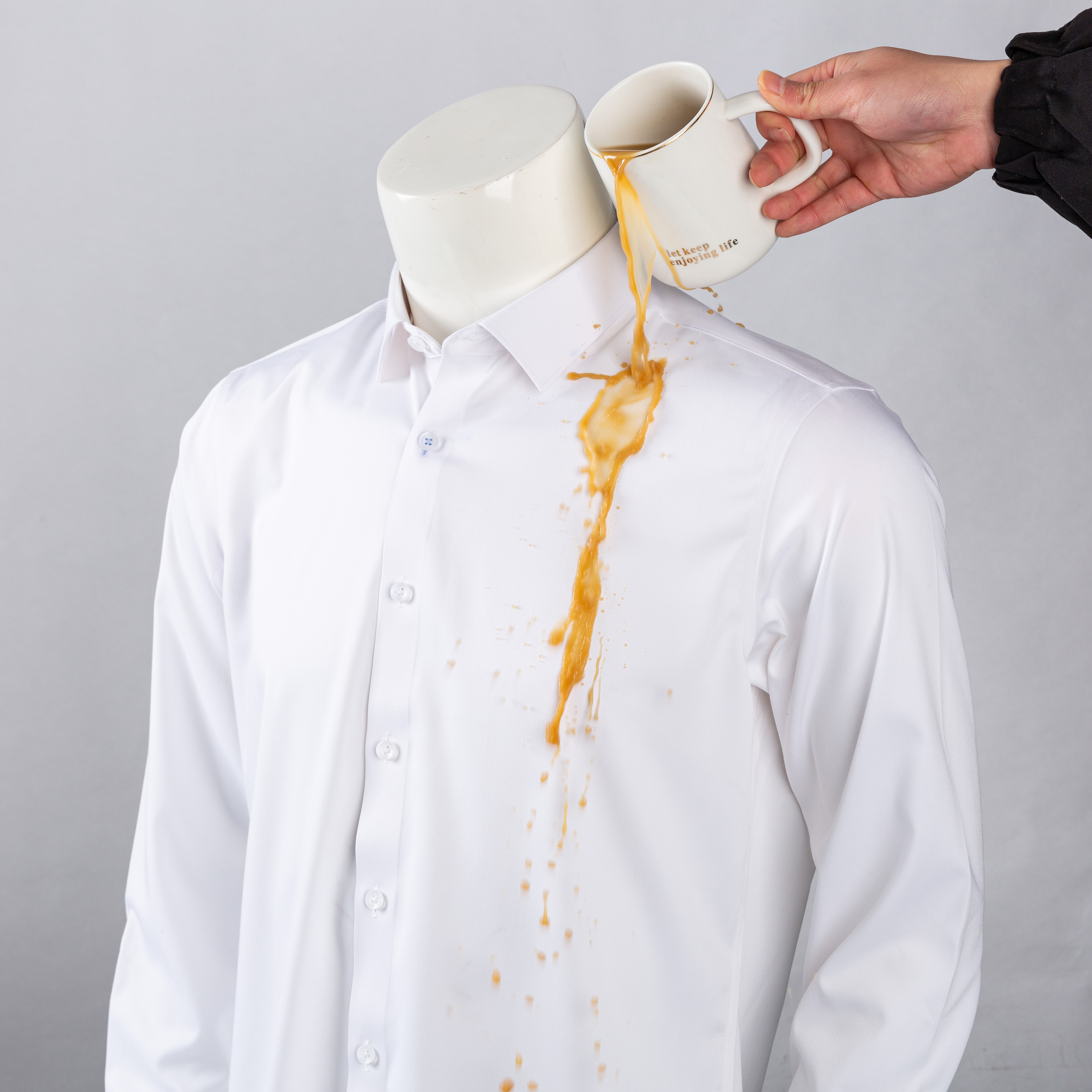 Gender Men Three-proof Breathable Seamless Shirt Woven Non Iron Business Dress Shirts