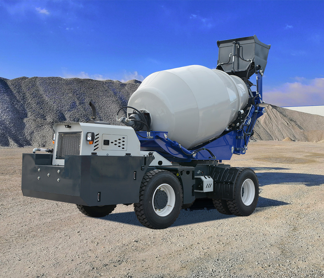 High Efficiency Concrete Transit Mixer Self Loader Concrete Mixer Customization