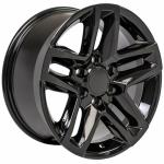 20 Inch Black 5911 Chevrolet Replica Wheels For Chevy Silverado Z71 Trail Boss