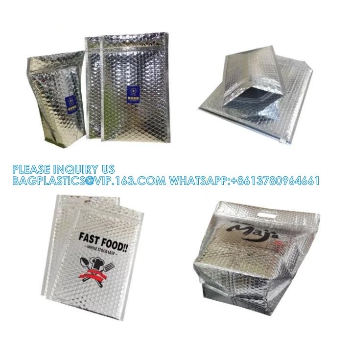 Collapsible Insulated Shopping Grocery Cooler Bag For Fish Seafood Zipper Insulation Pouch