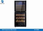 380L Compressor Wine Cooler Modern Wooden Box Refrigerated Cabinet Cigar Humidor