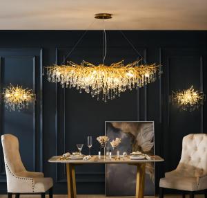 Wholesale G9 95lm/W Modern Crystal Chandelier Glass Water Drop Pendant Light from china suppliers