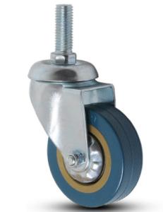Wholesale trolley wheel grey rubber swivel castors 3 inch from china suppliers