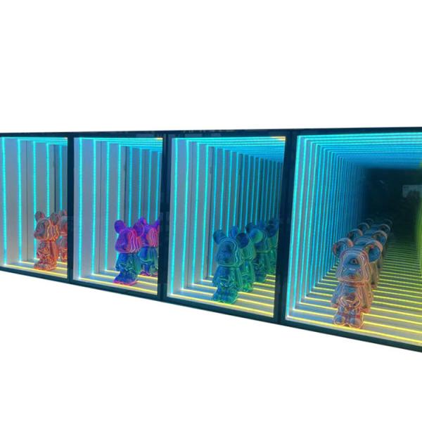 Indoor Outdoor Infinity Light Mirror Case Display for Show Model Car Ornament
