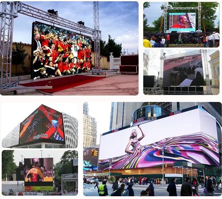 Big Led Screen Outdoor Fixed Full Color LED Display P4 P5 P6.67 P8 960x960mm For Outdoor Advertising Rental