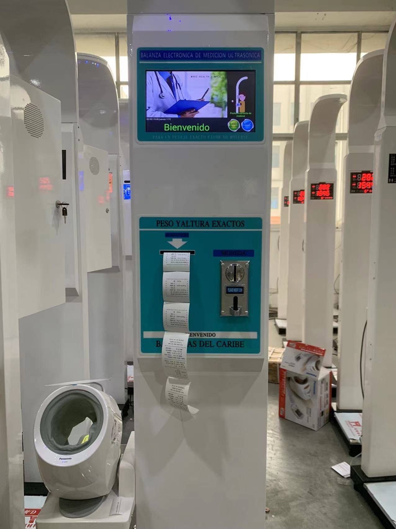 Coin-operated Weight and Height Blood Pressure Machine for Hospital Blood Pressure Height Weight BMI Health Scale Suppli