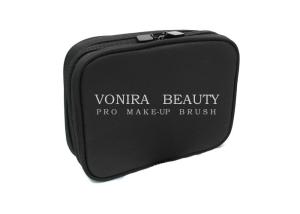 Wholesale Pro Makeup Brush Case Cosmetic Bag Or Brush Holder For Travel Black from china suppliers