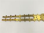 One Row Line Progressive Forming Brass Stamping Parts For Straight / Earthing