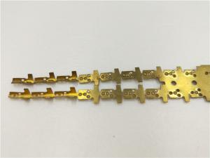 Wholesale One Row Line Progressive Forming Brass Stamping Parts For Straight / Earthing Connection from china suppliers
