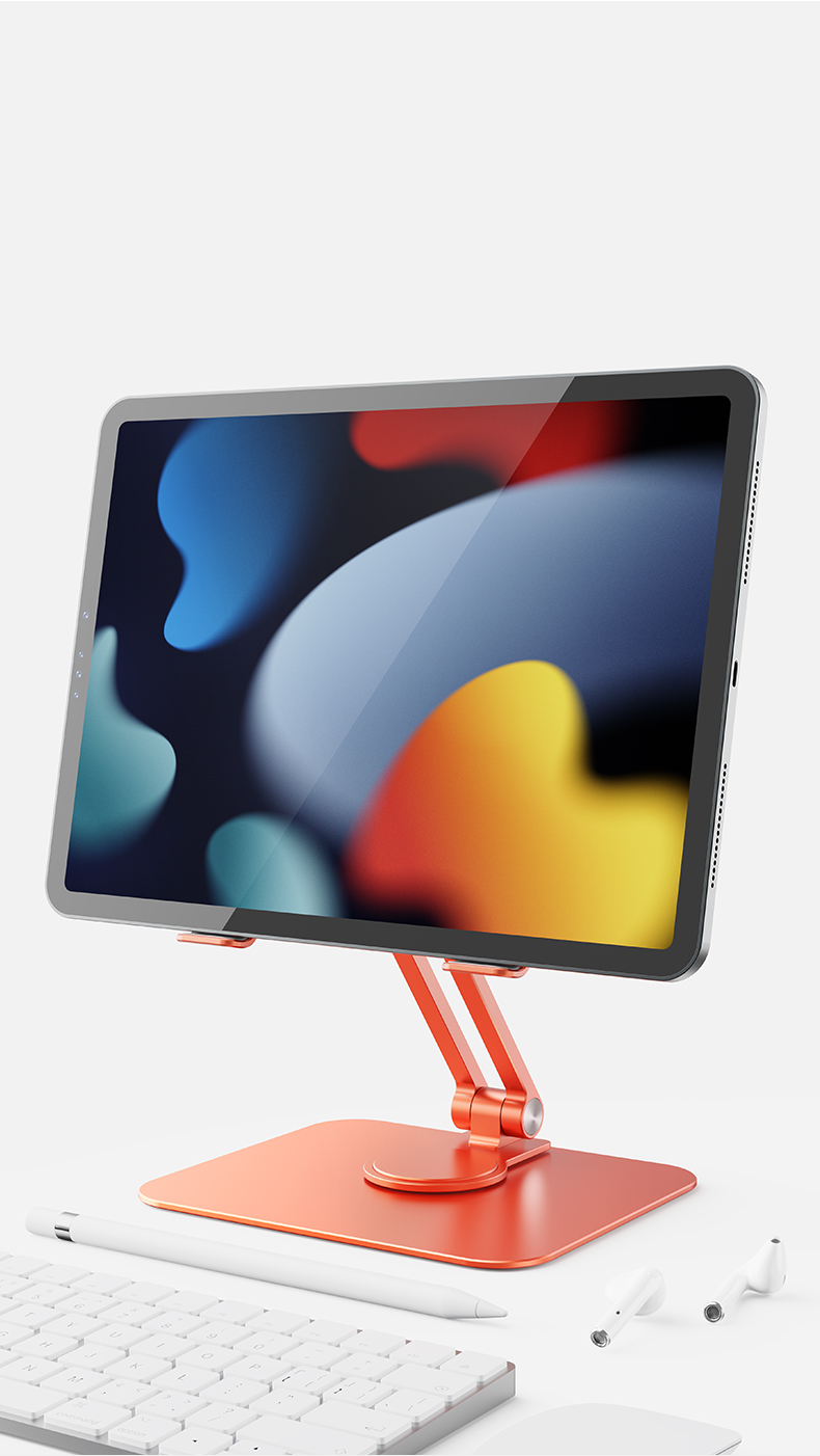 Beautiful Design Aluminum Alloy Material Tablet Stand in Modern 18*16*4.2cm with Stylish