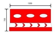 Wholesale Rotational Roto Molded Products Road Barrier 1350x750mm 3 Holes from china suppliers