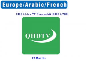 Wholesale 1 Year QHDTV IPTV Subscription France Arabic Italy Netherlands Spain French IPTV Abonnement code Smart TV M3U Android TV from china suppliers
