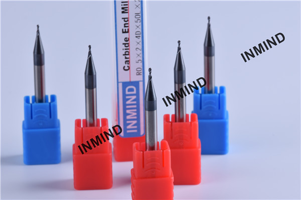 AlTiN Coating , HRC50 , Ball end mill cutter , 2 Flute , Grain Size 0.6-0.8UM , R0.5 1mm