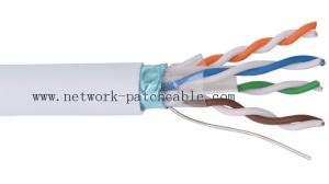 Wholesale PE Insulation FTP Cat6 Cable Copper Drak Grey with Aluminum Foil from china suppliers