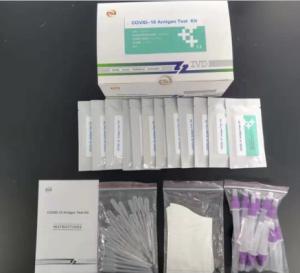 Wholesale COVID-19 Disposable Antigen Test Kit ISO CE Colloidal Gold Medical Use Fast from china suppliers