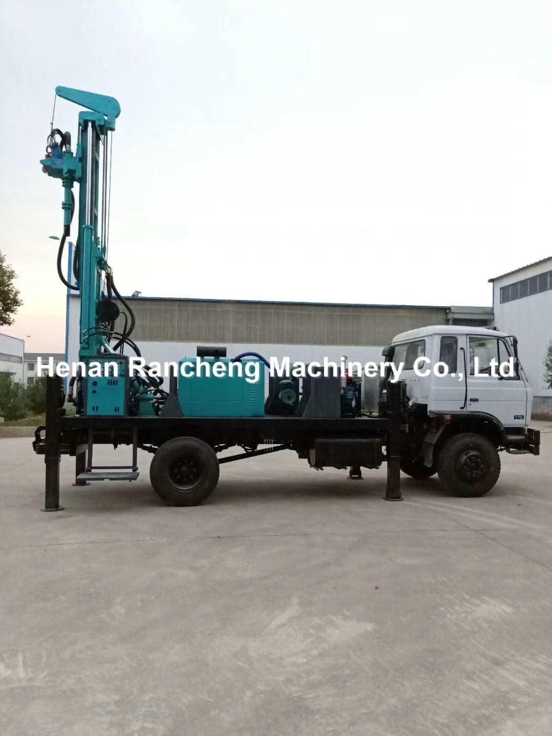 280m Depth Truck Mounted Water Well Drilling Machine 210HP Load Vehicle Engine