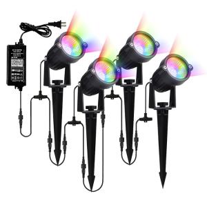 Wholesale Smart IP65 Outdoor Waterproof RGB LED Light 4 In 1 Landscape Garden LED Spike Light from china suppliers