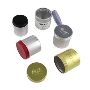 Wholesale OEM ODM Cosmetic Aluminum Canisters 4.58oz 2oz Screw Top Tins For Candles from china suppliers