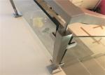 Square Post Stainless Steel Glass Balcony Railing Designs For Landing Balustrade
