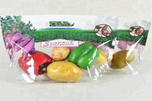 Wholesale Stand Up Pouch Zipper Fruit Packaging Bags Custom Plastic With Handle Holes from china suppliers