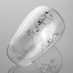 12 Ounce Double Wall Drinking Glass 340ml Borosilicate Glass Insulated Tumbler