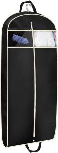 Wholesale Black Portable Zipper Suit Bag Breathable Zippered Garment Bags from china suppliers