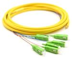 12 Strand Fiber Optic Cable Pigtail SC APC Singlemode 9/125 LSZH 3m