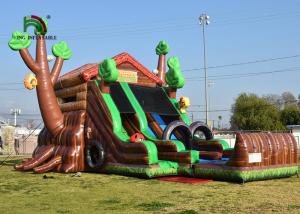 Wholesale Forest Theme Kids Inflatable Dry Slide Jumping castle Dry Bouncer Commercial from china suppliers
