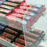 Food Snack Chocolate Display Rack Acrylic 3 Tiered Stand Counter