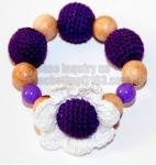 Nursing necklace with teething toy, Teething necklace