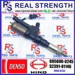 095000-0245 DENSO Diesel Injector 23910-1145 23910-1146 HINO K13C Injector