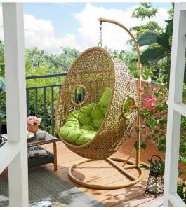 Wholesale Carbon Steel Frame Bird Nest Single Hanging Egg Basket Chairs Outdoor from china suppliers