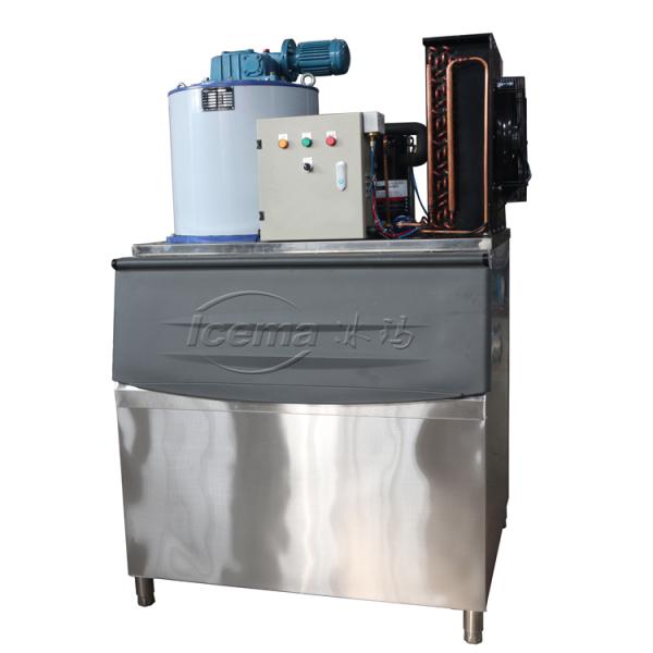 500 Kg Sea Water Flake Ice Machine For Fishing Vessels Electric Components By Schneider