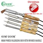 CX - 100W Wooden Handle Soldering Iron 300-1500℃ Stability Temperature