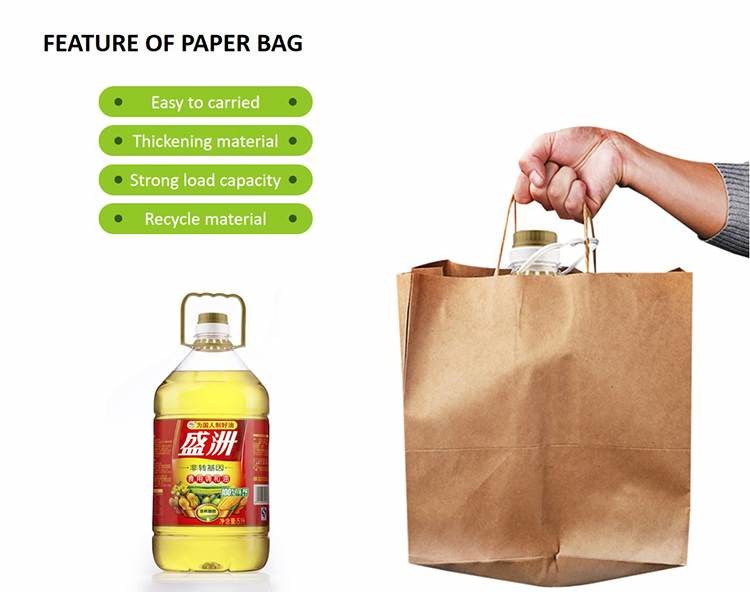 Reused Personalized Packing Plain Paper Bags White Paper