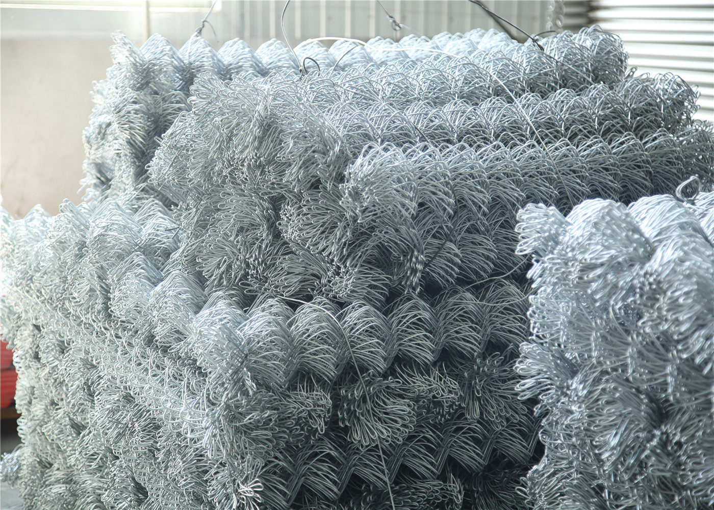 Construction Chain Link Fence Panels ASTM 396 standard Hot dipped Galvanized and Pregalvanized