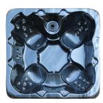 Garden Outdoor Whirlpool Spa Hot Tub 7 Seats Square Hydro Massage Bathtub