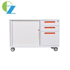 Wholesale Office Storage Steel 3 Drawer Mobile File Cabinet With Tambour Door from china suppliers