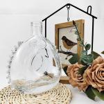 XO Glass Bottle for Hot Stamping Luxury Empty Crystal Alcohol Bottle 500ml 700ml