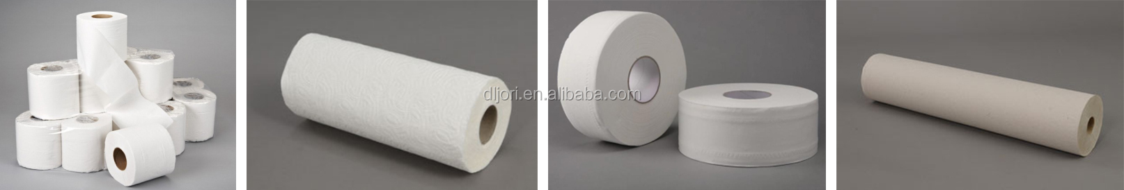Rewinding Toilet Roll Making Machine , Automatic Tissue Paper Cutting Machine