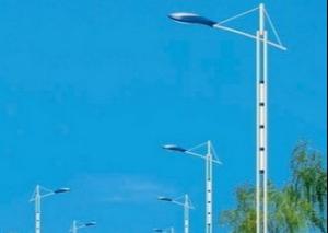 Wholesale Stainless Single Arm Solar Outdoor Street Light Poles Lamp Post Decorative With Brackets from china suppliers