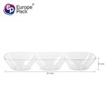 Best price 3 compartment tray disposable plate tray dessert decorator snack