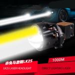Motorcycle LED Chip Bi Laser Headlight Bulbs ，5500K Laser Beam Headlights
