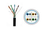 UTP Cat6 Gel Filled Outdoor Cable , Cat6 Direct Burial Ethernet Cable UV
